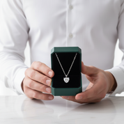 Heart Shaped 1.0 ct Diamond Option Necklace