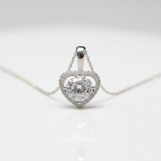 Heart Shaped 2.0 Ct Diamond OptionPendant Necklace - Evani Naomi Jewelry