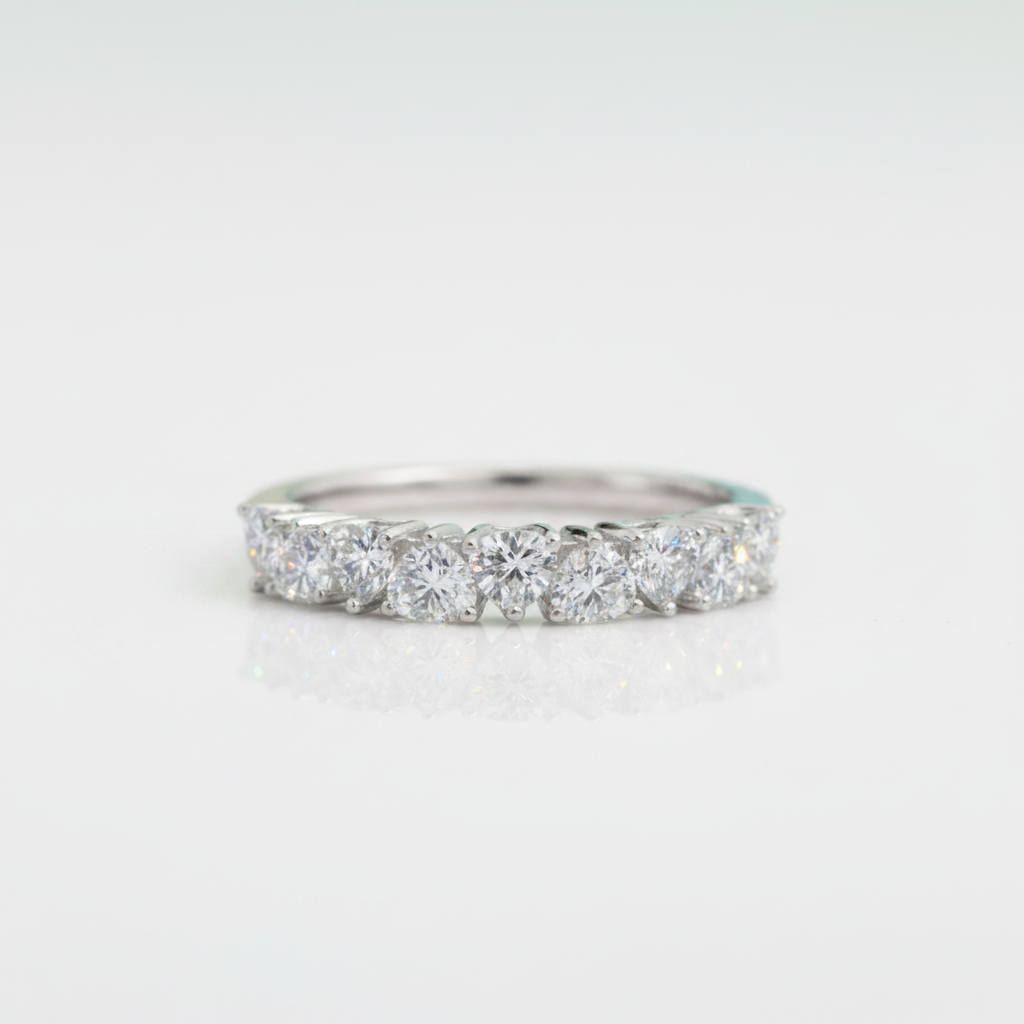Heart-cut 1.0 ct Diamond OptionWedding Band - Evani Naomi Jewelry