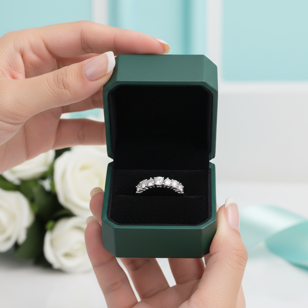 Heart-cut 1.0 ct Diamond OptionWedding Band - Evani Naomi Jewelry