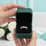 Heart-cut 1.0 ct Diamond OptionWedding Band - Evani Naomi Jewelry