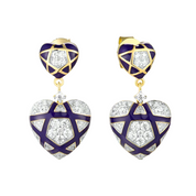 Heart to Heart & Star Stud Earrings-Evani Naomi Jewelry