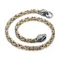 Hip Hop 6mm Bicycle Chain Snake Head Men's Necklace-Evani Naomi Jewelry