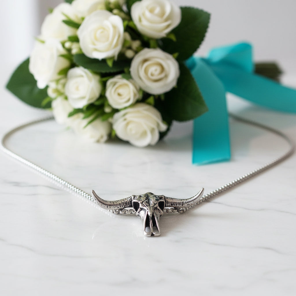 Hip Hop Bull Head Skull Necklace-Evani Jewelry