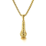 Hip-Hop Diamond Microphone Punk Necklace-Evani Naomi Jewelry