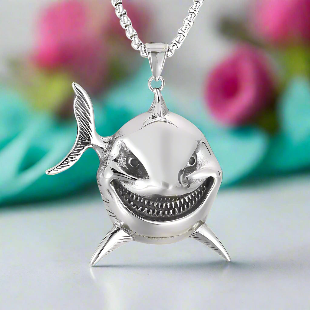 Hip Hop Shark Punk Necklace-Evani Naomi Jewelry