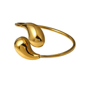 Hollow Water Drop Cuff Bracelet-Evani Naomi Jewelry