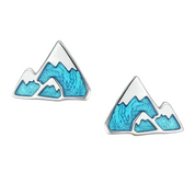 Iceberg Mountain Stud Earrings-Evani Naomi Jewelry