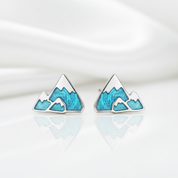 Iceberg Mountain Stud Earrings - Evani Naomi Jewelry