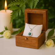1.0 Ct Emerald Birthstone Sunflower Pendant Necklace - Evani Naomi Jewelry