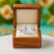 3.3 Ct Classic Emerald Cut Diamond Engagement Ring