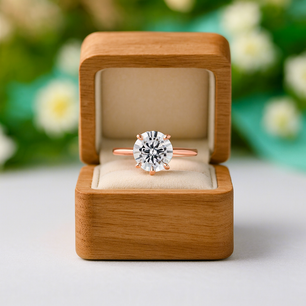 2.0 Ct Round Cut Solitaire Diamond Engagement Ring