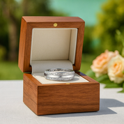Double Inlay Diamond Wedding Band
