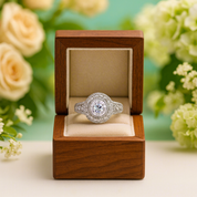 2.0 Ct Round Cut White Gold Diamond Engagement Ring