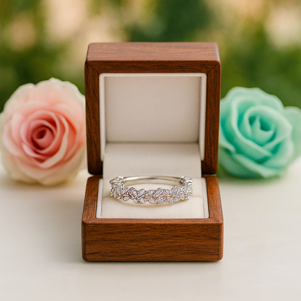 Elegant Diamond Anniversary Wedding Band