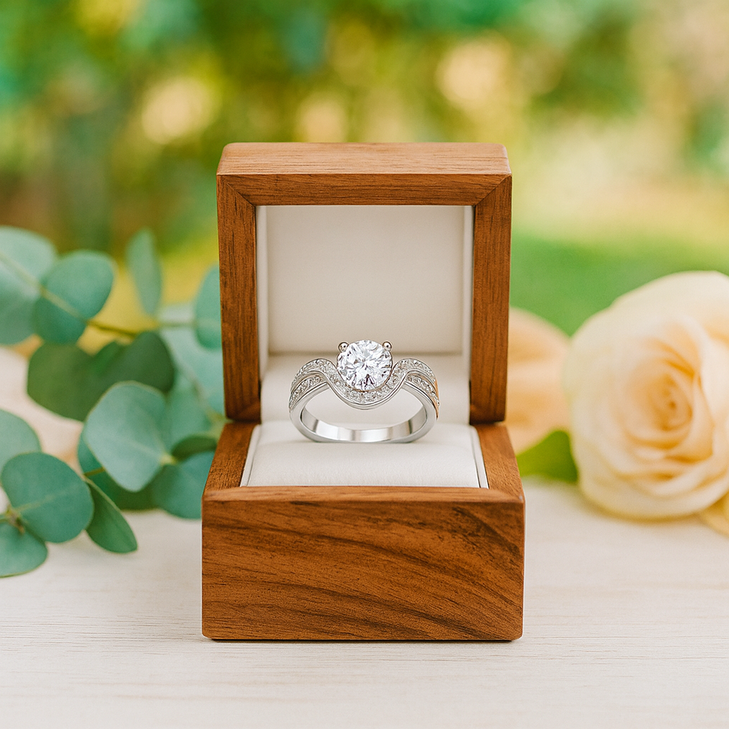 Vintage Round 1.25 ct Diamond Engagement Ring