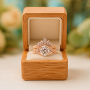 1.25 Carat Round Cut Diamond Birthstone Skulls Promise Ring Set