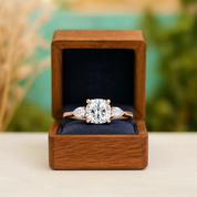 Rose Gold 2.0ct Cushion Cut Diamond Engagement Ring
