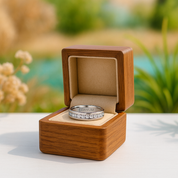 Eternity Diamond Alternative Titanium Men's Wedding Band - Evani Naomi Jewelry