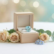 5.0 Ct Turquoise Cushion Cut Diamond Classic Engagement Ring