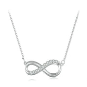 Infinite Love Pendant Necklace with Diamond-Evani Naomi Jewelry