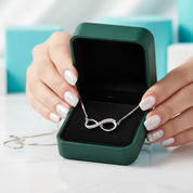 Infinite Love Pendant Necklace with Diamond Option