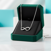 Infinite Love Pendant Necklace with Diamond Option