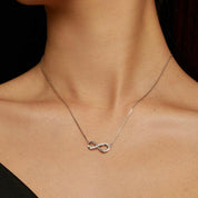 Infinite Love Pendant Necklace with Diamond-Evani Naomi Jewelry