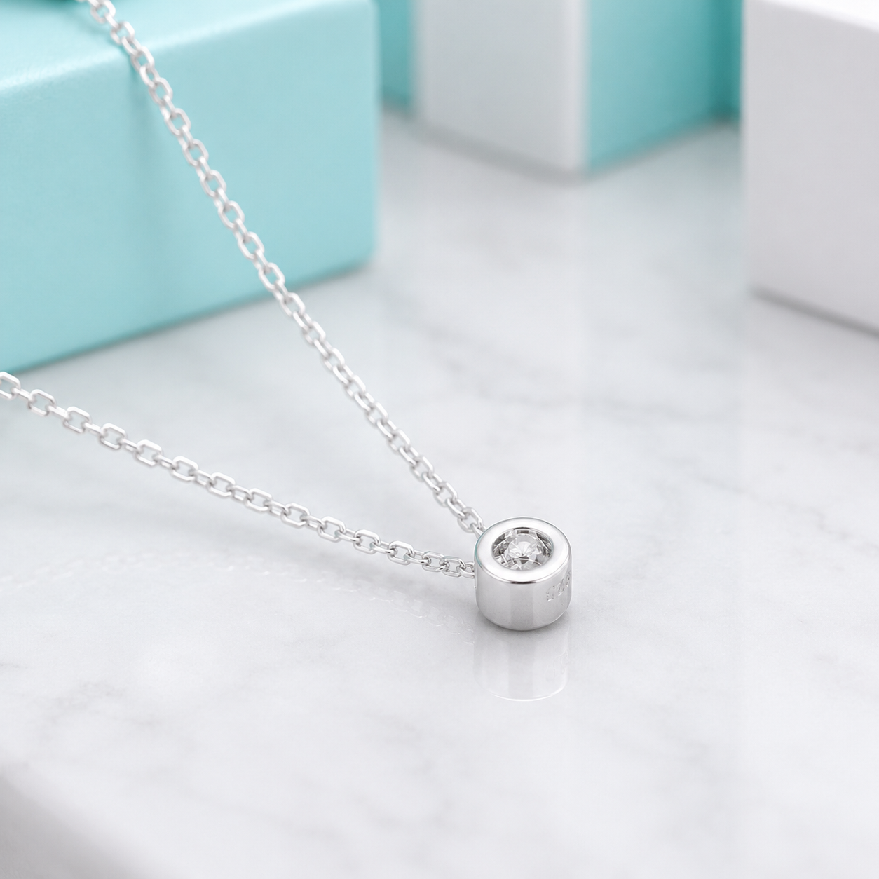 Round-cut 0.5 ct Diamond Option Necklace
