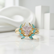 Light Mage Diamond Birthstone Ring Set in 14k Rose Gold-Evani Jewelry