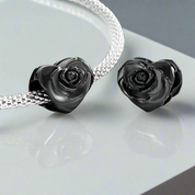Love Black Rose Charm-Evani Naomi Jewelry
