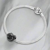 Love Black Rose Charm-Evani Naomi Jewelry
