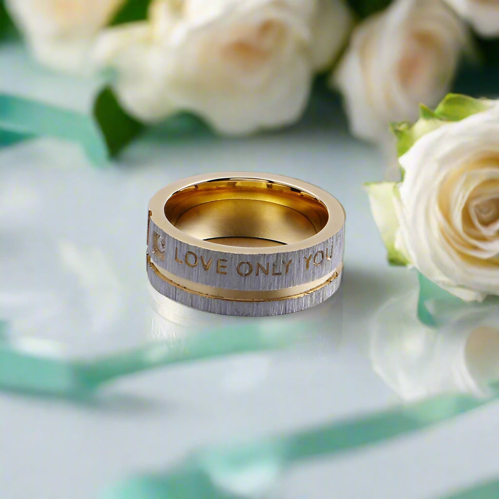 Love You Only Classic Wedding Band-Evani Naomi Jewelry