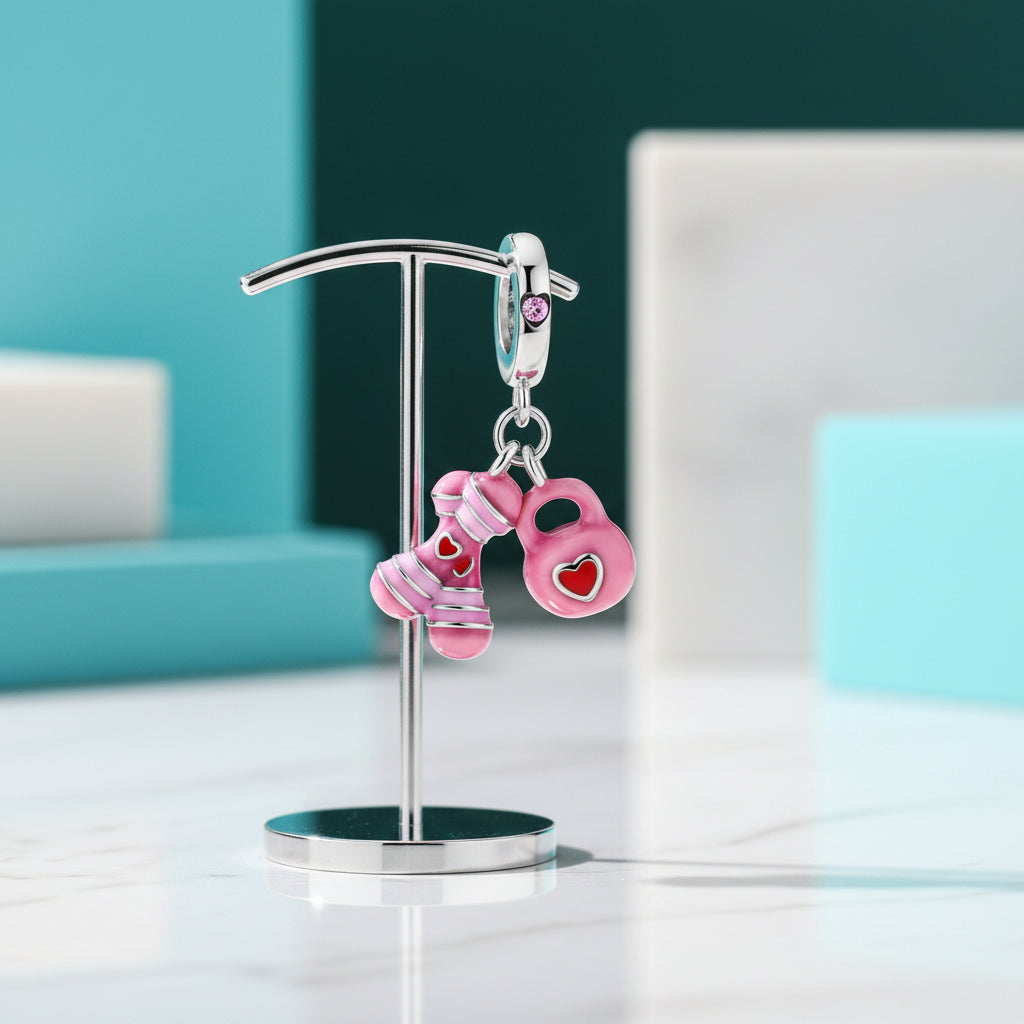 Lovely Pink & Purple Charm Treasures-Evani Jewelry
