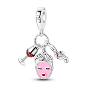 Lovely Pink & Purple Charm Treasures-Evani Naomi Jewelry