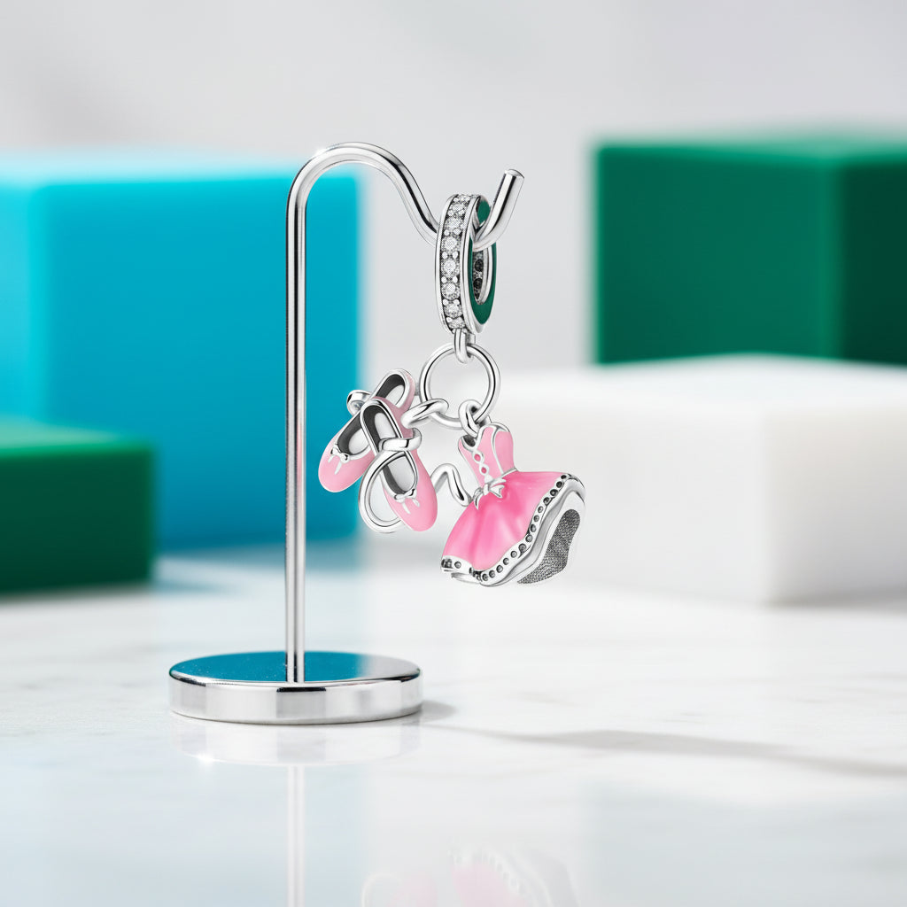 Lovely Pink & Purple Charm Treasures-Evani Jewelry