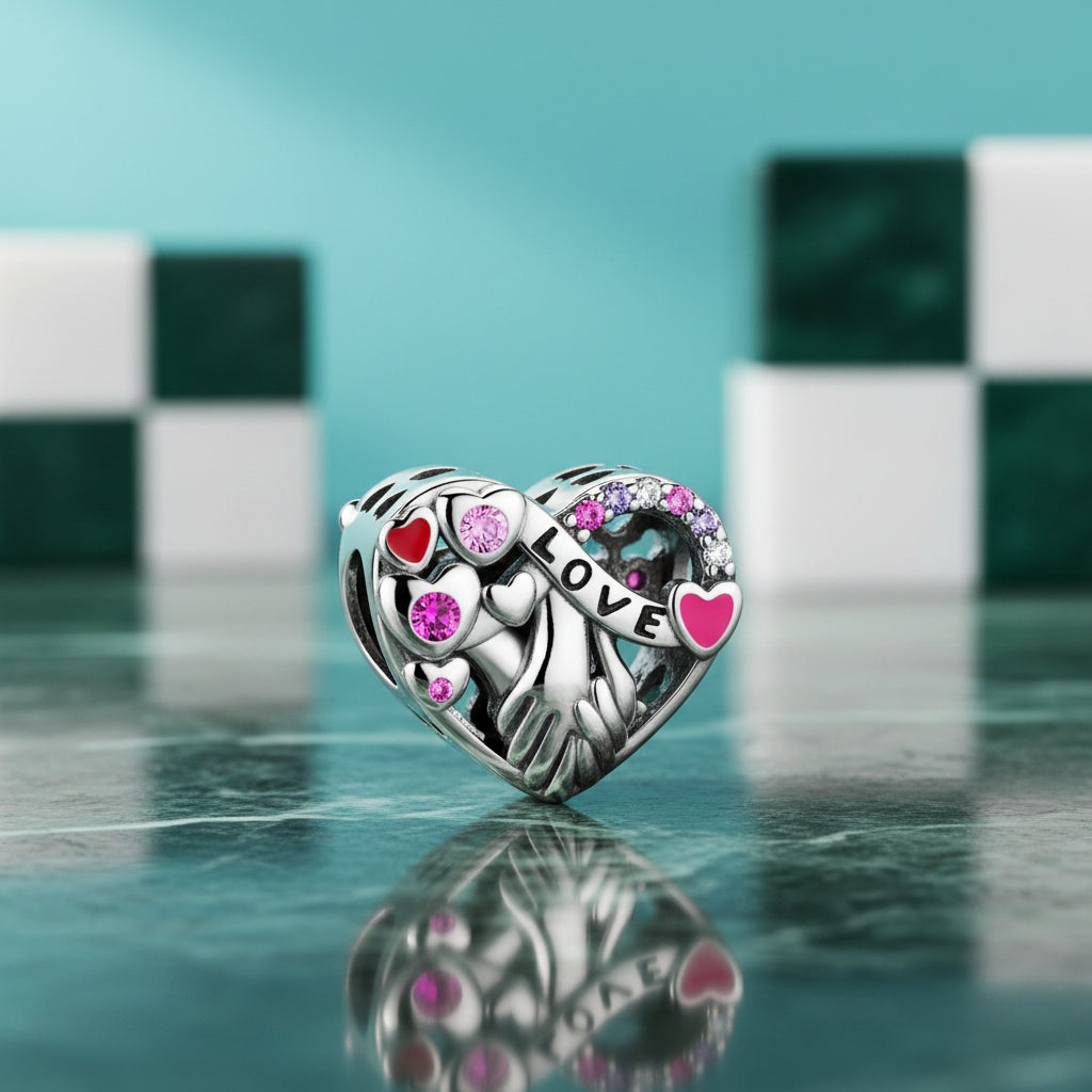 Lovely Pink & Purple Charm Treasures-Evani Jewelry