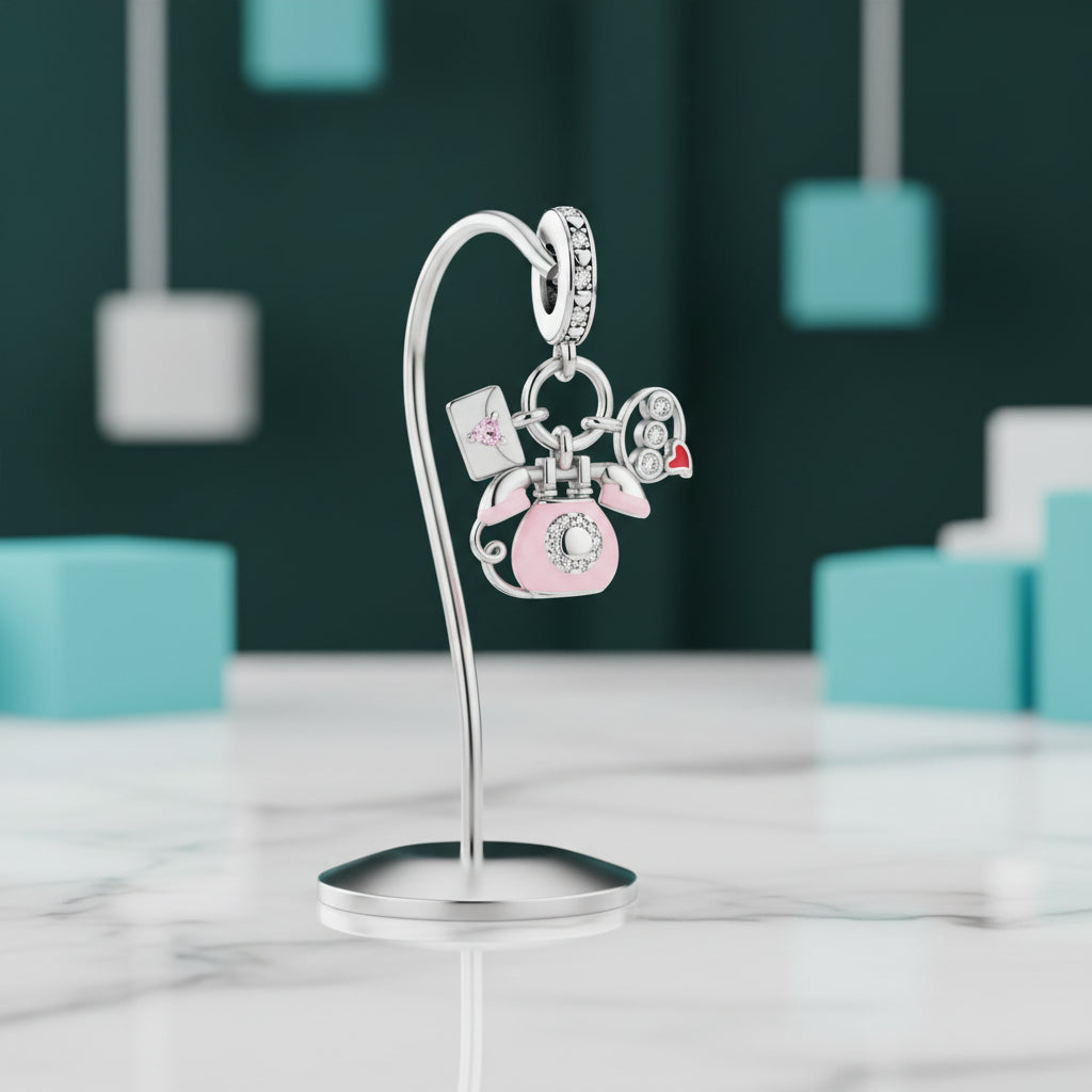 Lovely Pink & Purple Charm Treasures-Evani Jewelry