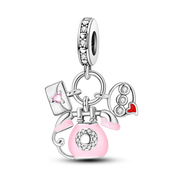 Lovely Pink & Purple Charm Treasures-Evani Naomi Jewelry
