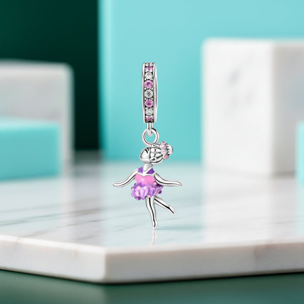 Lovely Pink & Purple Charm Treasures-Evani Jewelry