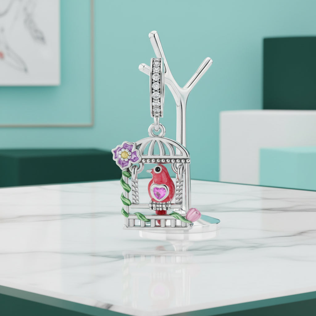 Lovely Pink & Purple Charm Treasures-Evani Jewelry