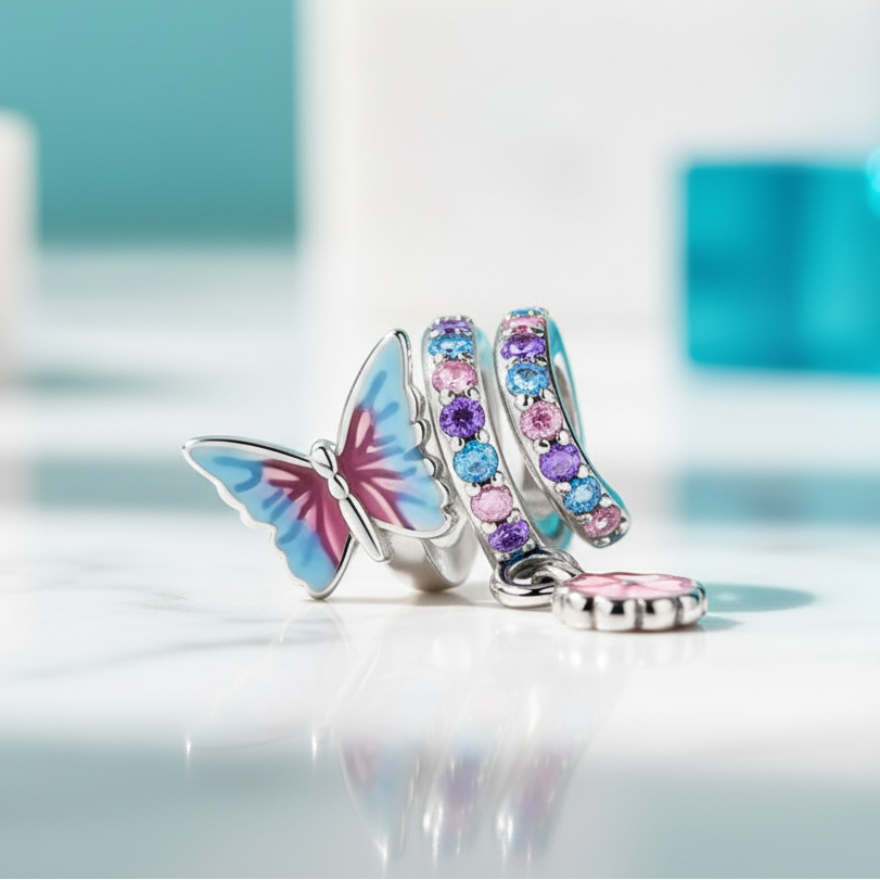 Lovely Pink & Purple Charm Treasures-Evani Naomi Jewelry