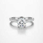 Luxurious 1.0ct Diamond OptionWhite Gold Engagement Ring