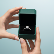 Luxurious 1.0ct Diamond Option White Gold Engagement Ring