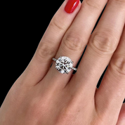 Luxurious 4.0 Ct Round Cut Engagement Ring-Evani Naomi Jewelry