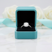 Luxurious 4.0 Ct Round Cut Diamond Birthstone Engagement Ring-Evani Jewelry