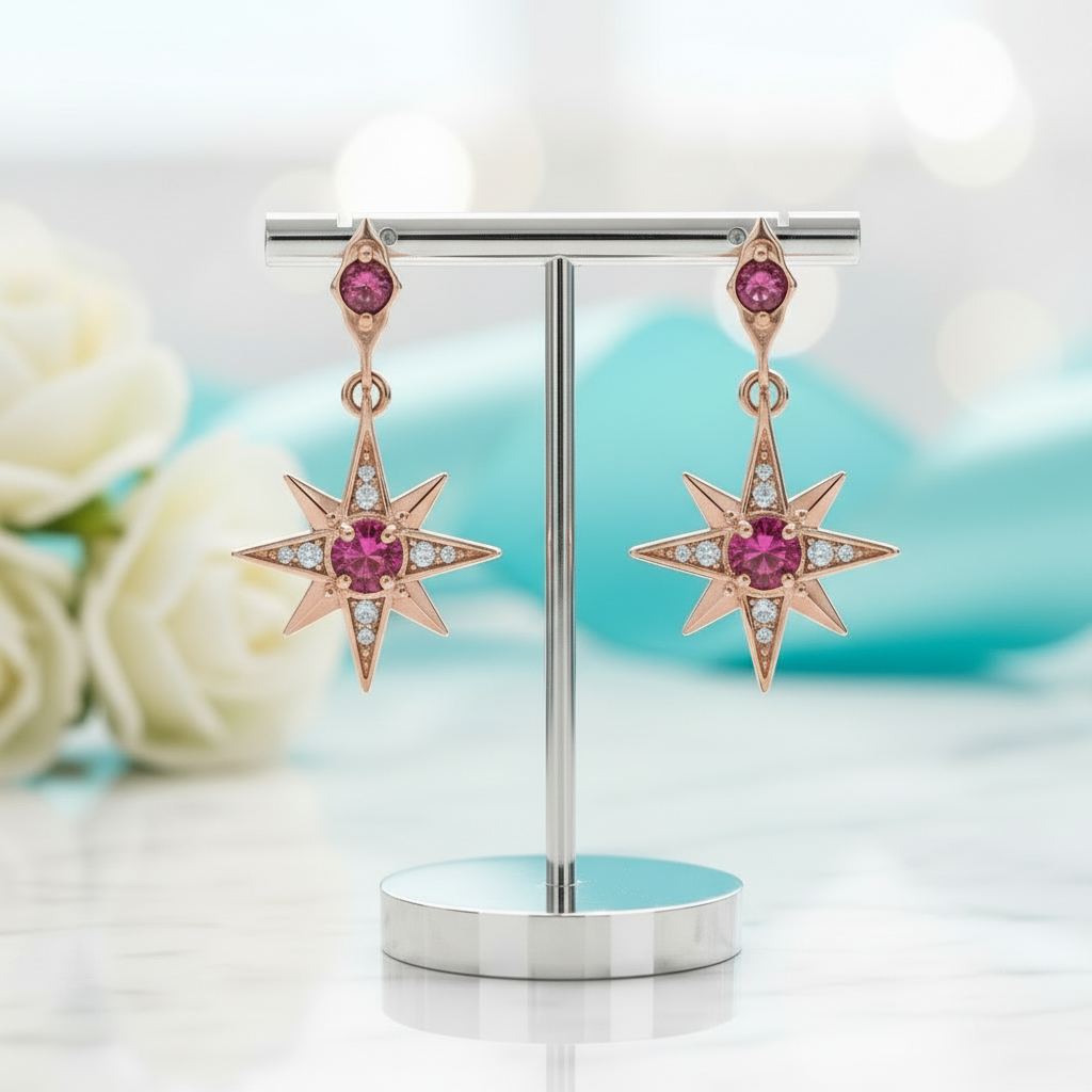 Magical Star Tourmaline Dreamy Earrings - Evani Naomi Jewelry