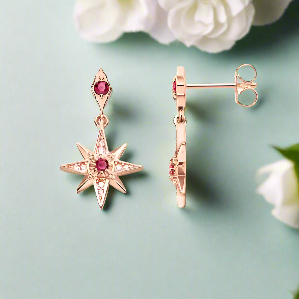 Magical Star Pink Dreamy Earrings-Evani Naomi Jewelry