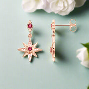 Magical Star Pink Dreamy Earrings-Evani Naomi Jewelry