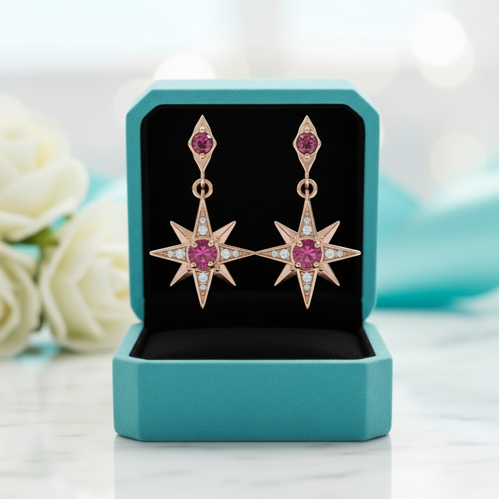 Magical Star Tourmaline Dreamy Earrings - Evani Naomi Jewelry